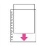 2 UR DOOR Lot de 100 pochettes perforées A4 résistantes – Pochettes transparentes durables, pochettes en polyéthylène de 90 micr