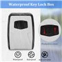 Oamwrae Boîte à Clefs Sécurisée Extérieur, Boîte à Clé avec Code 4 Chiffres, Montage Mural Étanche Sécurité Grande pour la Maiso