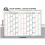 Grand planificateur mural 2025-2026 - Format A3 - Calendrier scolaire annuel - Grand planificateur annuel d'août à août - Année
