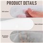 50 Pièces Bonnets d'Essayage Jetables en Non-Tissé, Protection du Maquillage et des Vêtements, Couvre-Visage Respirant pour Cabi