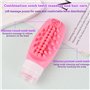 QINGZY Lot de 4 Flacons Voyage Silicone 90ml Rechargeables | Bouteilles Étanches à Remplir | Pour Shampoing, Gel Douche, Lotion,