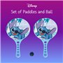 Disney Stitch Raquettes de Plage avec Ballon et Frisbee, Ensemble Raquette et Disque de Lancer pour Enfants, Jouets de Plage pou
