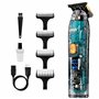 VGR Tondeuse à barbe pour homme avec verrouillage de voyage – Étanchéité IPX7 – Rechargeable par USB – Tondeuse électrique sans