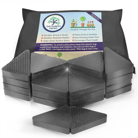 The Garden Gecko Pieds Invisibles pour Pots de Fleurs et Pots de Fleurs d'extérieur