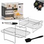 ONE Emporium Set de 2 Grilles pour Ninja Air Fryer – Compatible avec les Freidoras à Panier Double