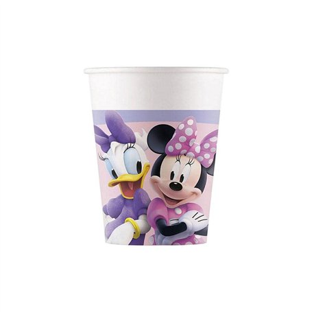 Folat 93831P Gobelets Papier FSC Minnie Mouse 200ml - 8 pièces