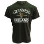 Bottle Green Guinness T-Shirt With Ireland EST. 1759 With Gold Harp Design
