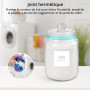Winter Shore Bocaux en Verre 2L avec Couvercles & Étiquettes (Lot de 2) - Essentiels d'Organisation & Rangement Buanderie - Jarr