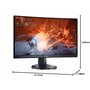 Dell S2422HG 23,6'' Full HD (1920x1080) ecran PC incurvé Gaming 1500R, 165Hz, VA, 1ms Mprt, AMD FreeSync Premium, 99% sRGB, Disp
