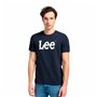 T-shirt à manches courtes homme Lee Wobbly Logo Tee Blue marine