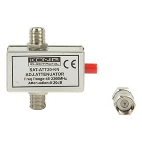 König SAT-ATT20-KN Atténuateur 20db + DC Pass König SAT-ATT20-KN Atténuateur 20db + DC Pass