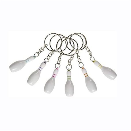 12 broches au design bowling - Porte-clés - En forme de cônes - Quilles