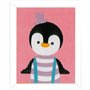 VERVACO Activité Éducative Point De Croix Kit Complet Motif Broderie PINGOUIN Canevas Kit Complet Debutant Decoration Manuelle D