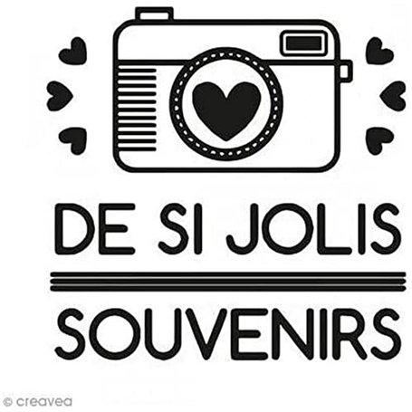 Artemio Photo Souvenirs Set de 2 Tampon Clear et Bloc Acrylique