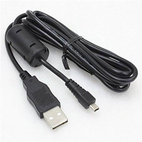 Keple Câble USB de synchronisation de données et de transfert d'images UC-E6 Compatible avec Sony Alpha : DSLR-A200 | USB 2.0 A