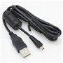 Keple Câble USB de synchronisation de données et de transfert d'images UC-E6 Compatible avec Sony Alpha : DSLR-A200 | USB 2.0 A