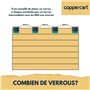 Ensemble de 2 attaches verrou ZF Clicksur H875E pour tablier de volet roulant - Fixation sécurisée pour volets roulants - Verrou