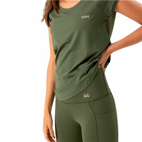 T-shirt à manches courtes femme Ditchil TS1010-428 Olive (XL)