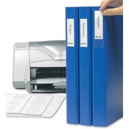 3L TS-110530 Lot de 48 étiquettes autocollantes en polypropylène avec carte imprimable 25 x 75 mm
