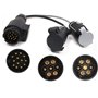 Adaptateur de remorquage électrique 13 broches vers 12N + 12S 7 broches