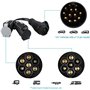 Adaptateur de remorquage électrique 13 broches vers 12N + 12S 7 broches, convertisseur de caravane 13 broches adaptateur de conv