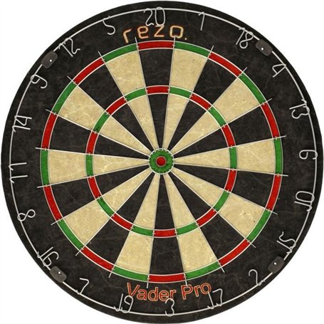 Jeu de fléchettes - VADER PRO - Set cible et 6 fléchettes inclus - Fibres de sisal - REZO