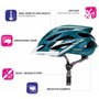meteor Cycle Helmet MTB Bike Bicycle Skateboard Scooter Hoverboard Helmet for Riding Safety Lightweight Adjustable Breathable He