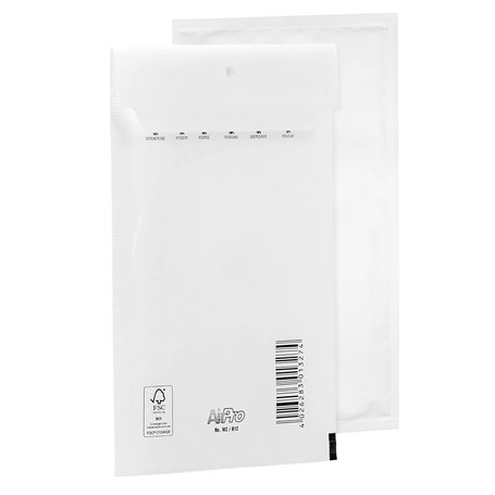 Bantex Lot de 200 enveloppes à bulles - Enveloppes à bulles - B2 (225 x 140 mm) - 12/B - Blanc - Enveloppes à bulles - Enveloppe