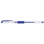 OFFICER PRODUCTS Lot de 50 stylos à bille gel - Couleur : bleu - Diamètre de la boule : 0,5 mm - Stylo gel - Encre résistante à