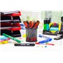 OFFICER PRODUCTS Lot de 10 surligneurs fluorescents - Couleur : vert - Encre non toxique - Pointe biseautée - Qualité supérieure