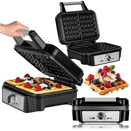 ZEEGMA GOFREE CHEF Gaufrier Haute Puissance 1200 W pour Gaufres Belges