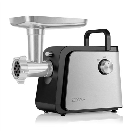 ZEEGMA MOLEN CHEF EASY Hachoir à Viande Électrique Puissance 2100 W 3 Disques en Acier Inoxydable Hachoir à Saucisses Broyeur de