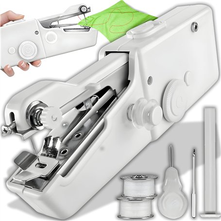 Retoo Mini Machine à Coudre Électrique Portable Multifonctionnelle pour Débutants et Enfants