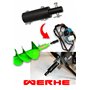 WERHE tarière de terre pour foreuse avec adaptateur de 25 mm à 20 mm ⌀40 mm, longueur 80 cm - tarière pour puits, tarière pour p