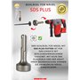WERHE ® 20,2x28x65 Pilote de clouage professionnel Jack Hammer - Cloueur Driver Pilote SDS Plus