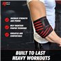 MuscleForge® Coudières pour Musculation et Haltérophilie - Sangles élastiques avec fermeture, Coudières pour la stabilisation de