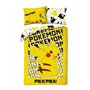 Parure de lit Pokémon Pikachu et amis - Housse de couette 140 x 200 cm et taie d'oreiller 70 x 90 cm - Certifié Öko-Tex