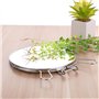 Retoo Miroir cosmétique double face avec grossissement 1x et 2x - Miroir de maquillage argenté - Miroir de table pivotant à 360°