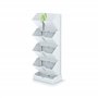Prosperplast Mini Cascade jardinière verticale en plastique blanc 19