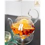 Wilmax - Réchaud - Chauffe-café et Chauffe-thé en Verre borosilicaté - Maintient la température de la Boisson - Lavable au Lave-