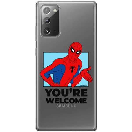 ERT GROUP Coque de téléphone Portable pour Samsung Galaxy Note 20 Original et sous Licence Officielle Marvel Motif Spider Man 03