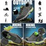 WOWEI Chaussures de Randonnée en Plein Air Imperméable Respirant Antidérapant Bottes de Trekking Promenades Voyages Sneakers pou