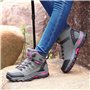 WOWEI Chaussures de Randonnée en Plein Air Imperméable Respirant Antidérapant Bottes de Trekking Promenades Voyages Sneakers pou