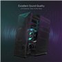 Redragon GS510 Waltz Haut-Parleur de Bureau RVB 2.0 canaux stéréo avec rétroéclairage LED, Basses améliorées et contrôle du Volu