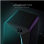 Redragon GS510 Waltz Haut-Parleur de Bureau RVB 2.0 canaux stéréo avec rétroéclairage LED, Basses améliorées et contrôle du Volu