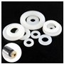 Lot de 680 rondelles en plastique M2 M10 - Blanches - Rondelles d'écartement en nylon - 10 tailles - Rondelles d'étanchéité plat