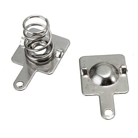 MASUNN Ensemble de plaques à Ressort de 10 Paires en Argent Sterling avec Piles AA