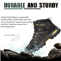 VTASQ Chaussures de Randonnée Antidérapantes pour Hommes Femmes Bottes en Plein Air Trekking Promenades Montantes Imperméable Sp