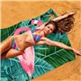 JXBBAAC Flaamiingo Serviette Plage, Serviette de Plage en Microfibre Serviettes Bain à Impression Serviettes Plage Anti Sable Li