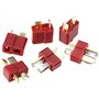 B/M T-Plug Connecteurs Dean Style Mâle et Femelle avec Gaine Thermorétractable pour Batterie RC LiPo (10 Paires)